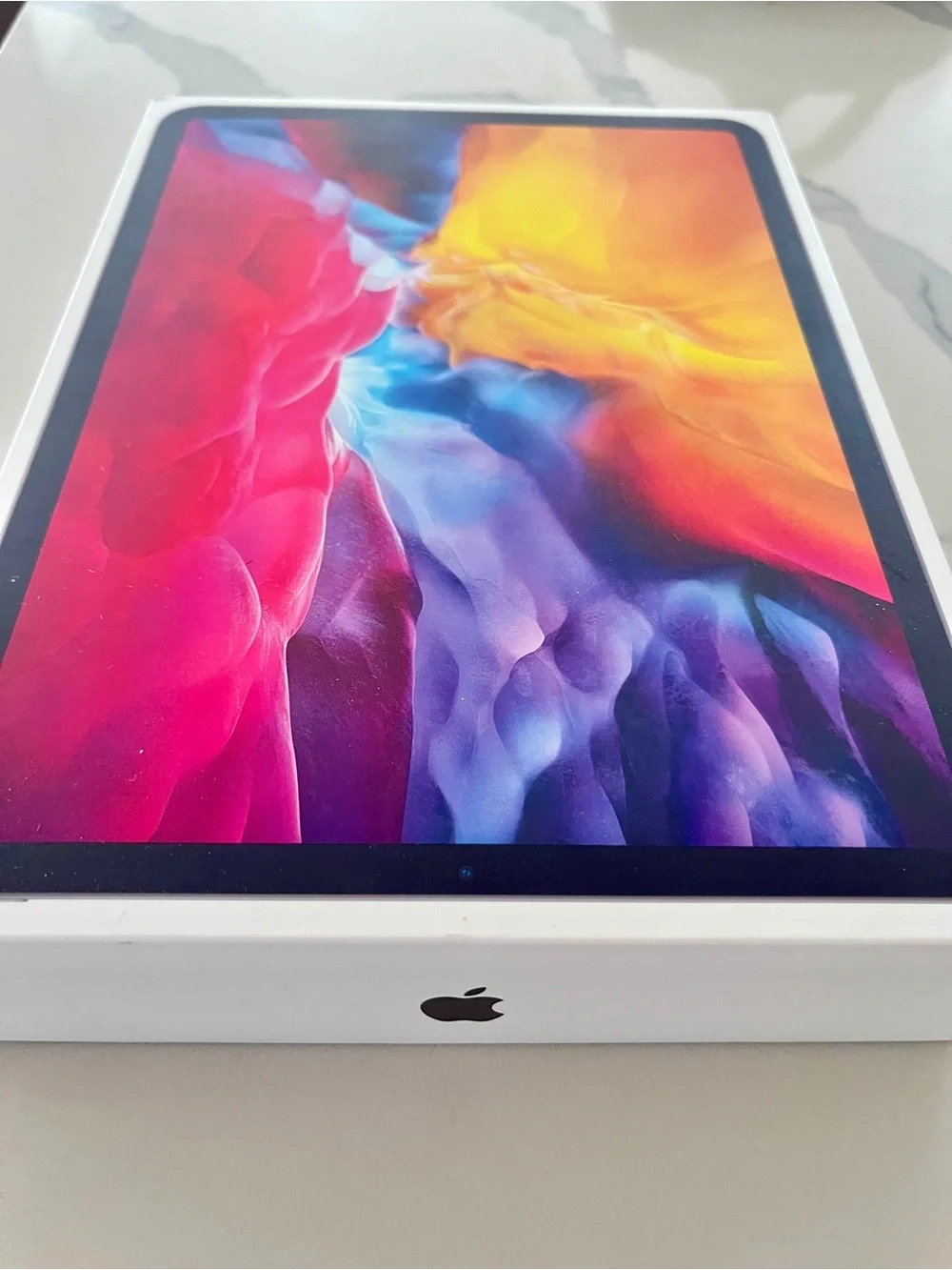 Apple iPad Pro Box only in White with Colorful Display cover